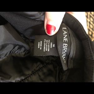 Black Lane Bryant Slacks Size 16S